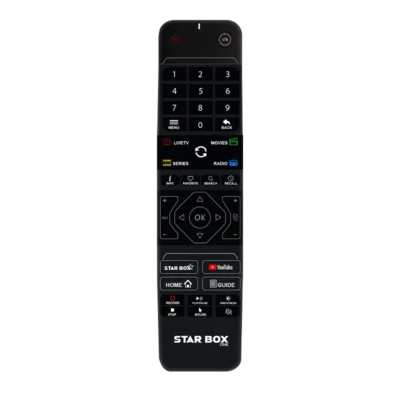 Starbox One Android TV Box smart remote control with Bluetooth support